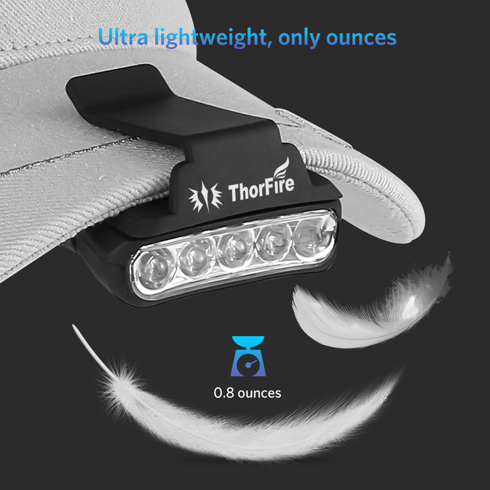 ThorFire-30LM-5-LED-Hat-Clip-Light-Hands-Free-Rotatable-Ball-Cap-Visor-Light-Perfect-for-Hunting-Cam-1114220-3