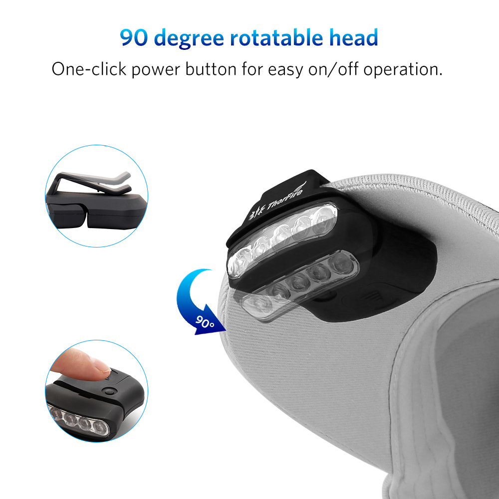 ThorFire-30LM-5-LED-Hat-Clip-Light-Hands-Free-Rotatable-Ball-Cap-Visor-Light-Perfect-for-Hunting-Cam-1114220-5
