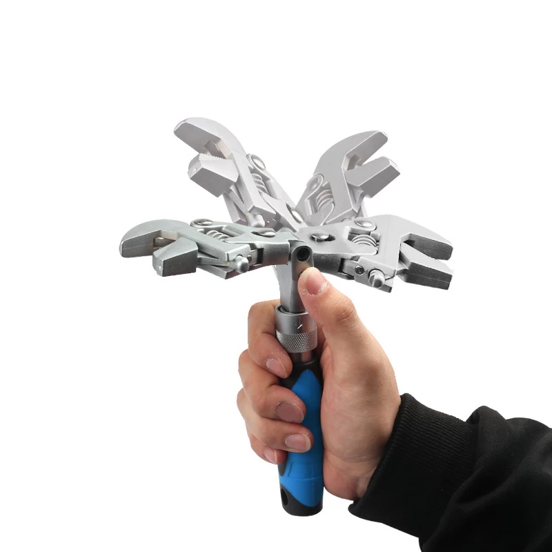 10-inch-Retractable-Folding-Adjustable-Wrench-Shaking-His-Head-Ratchet-Hydropower-Sanitary-Wrench-Ai-1898304-3