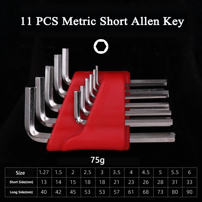 11Pcs-2mm-Hex-Key-Allen-Wrench-Set-Allen-Key-Set-Sae-Metric-12mm-Short-Arm-Tool-Set-1768695-4