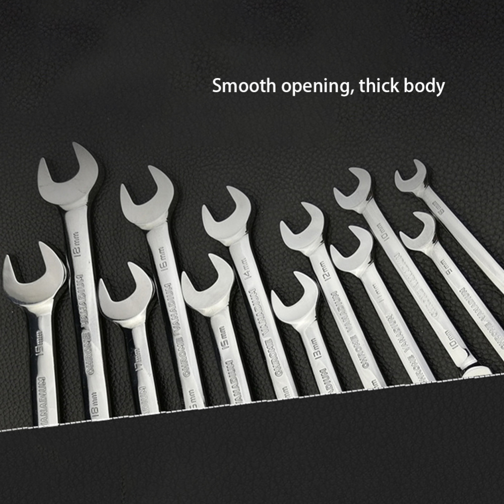 12PCS-8-19mm-Fix-Tubing-Wrench-Set-Ratchet-with-Flex-Movable-Head-Universal-Spanner-Tool-Set-1878020-5