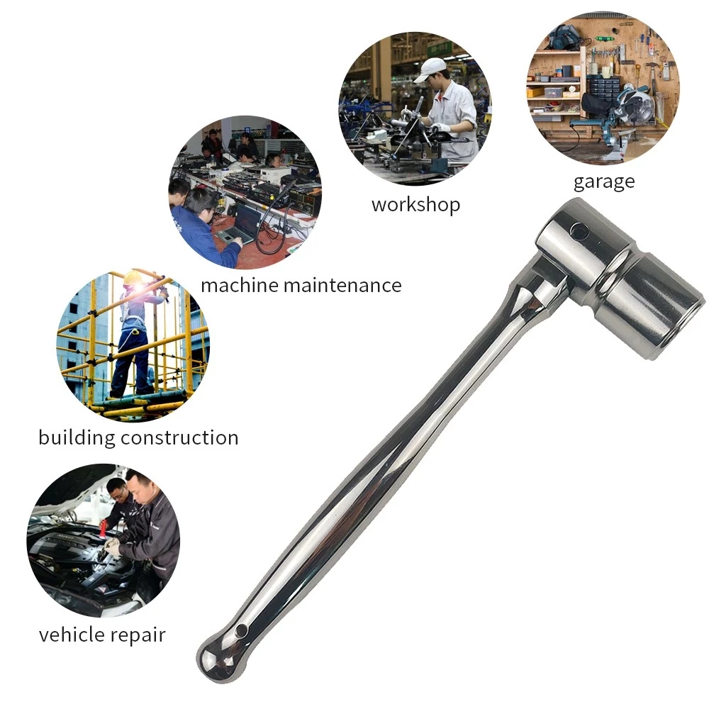 180-Degree-Swivel-38inch-Drive-Spark-Plug-Socket-Wrench-Metric-Socket-Head-Ratchet-Spanner-Hand-Tool-1754530-1