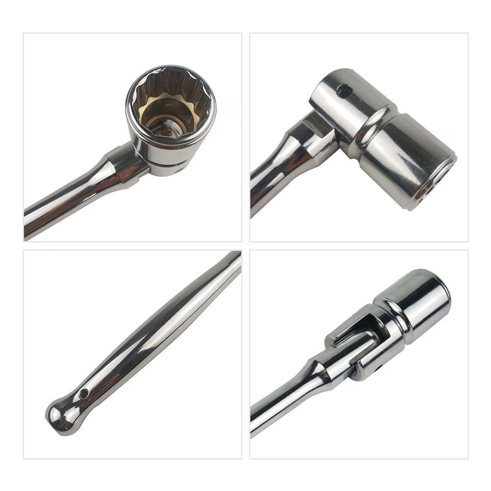 180-Degree-Swivel-38inch-Drive-Spark-Plug-Socket-Wrench-Metric-Socket-Head-Ratchet-Spanner-Hand-Tool-1754530-6