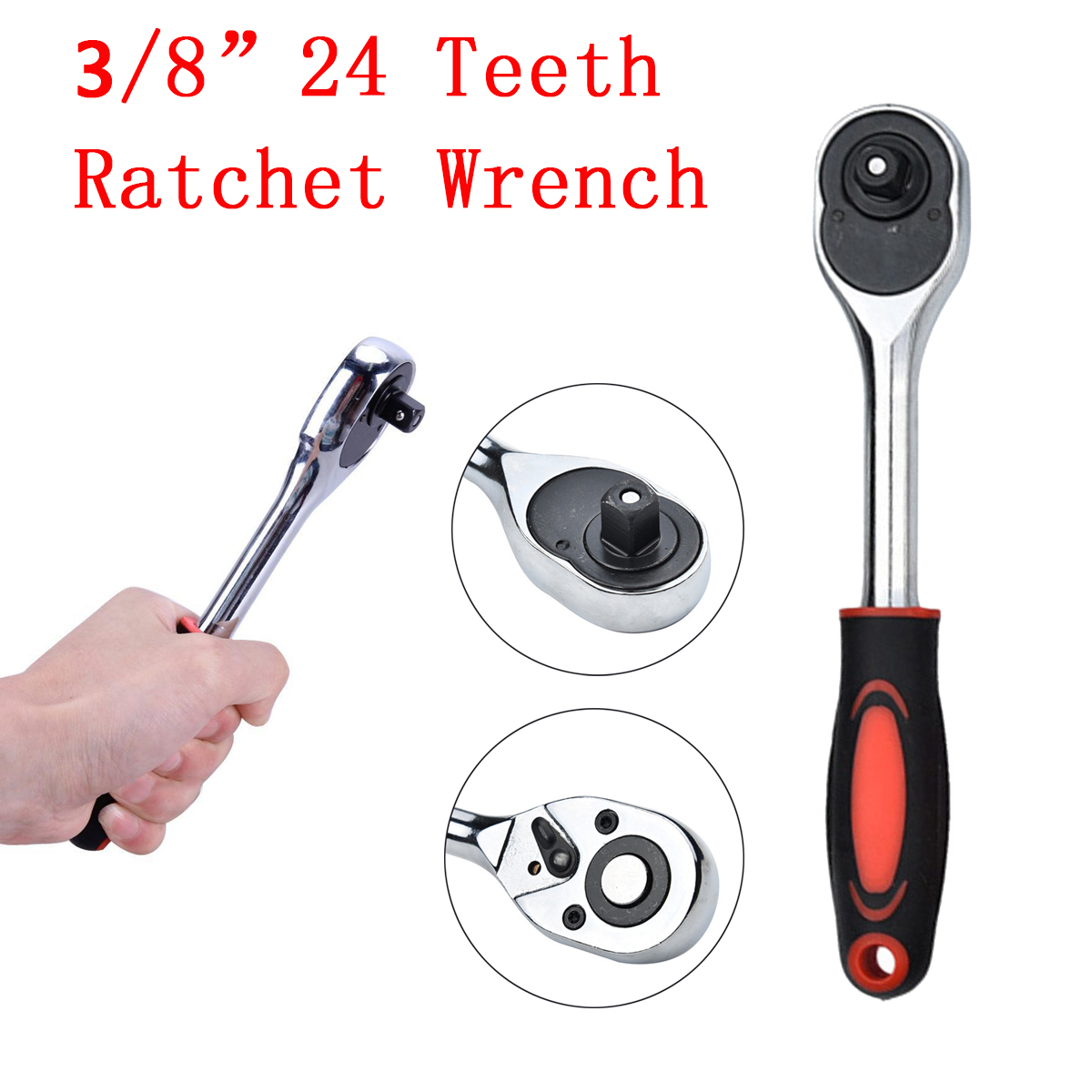 38-Handle-Drive-Socket-Ratchet-Spanner-Wrench-Quick-Release-24-Teeth-Repair-Tool-1387512-1