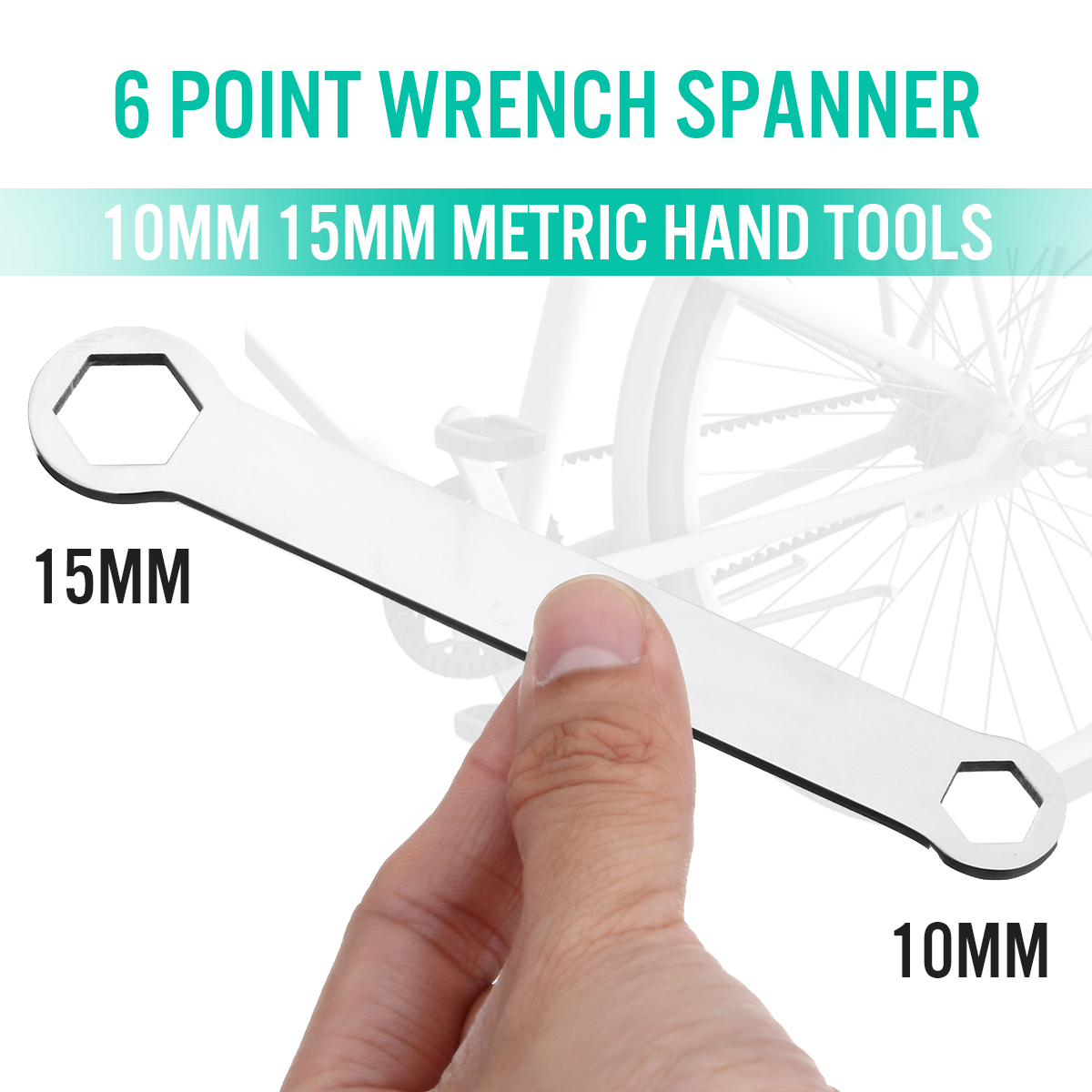 6-Point-Wrench-Spanner-10mm-15mm-Bycycle-Metric-Wrench-TC4-Titanium-1379175-1