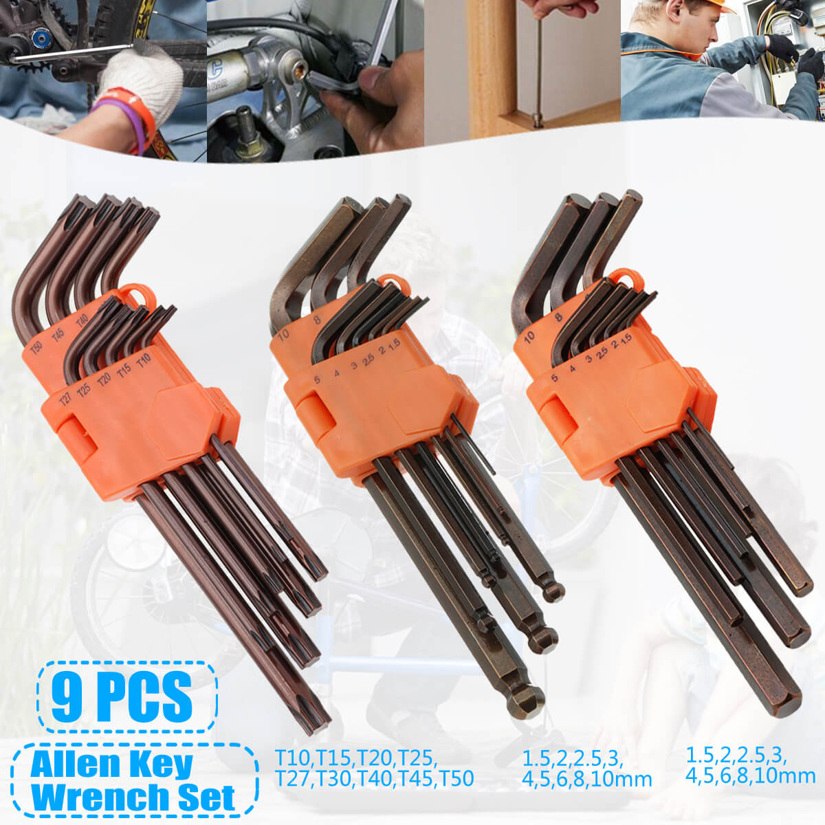 9Pcs-Hex-Key-Allen-Tools-Wrench-Set-Extra-long-Arm-AllenTorque-Sae-Memtric-Torx-Spanner-1451581-1