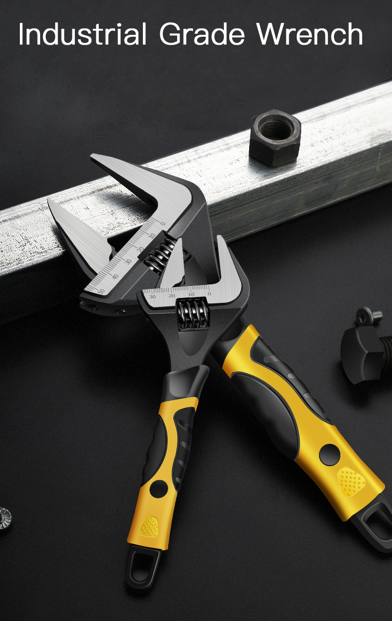 AIRAJ--681012-Inch-Enhanced-Bathroom-Wrench-Adjustable-Wrench-Large-Open-Wrench-Tool-Plumbing-Repair-1768769-1