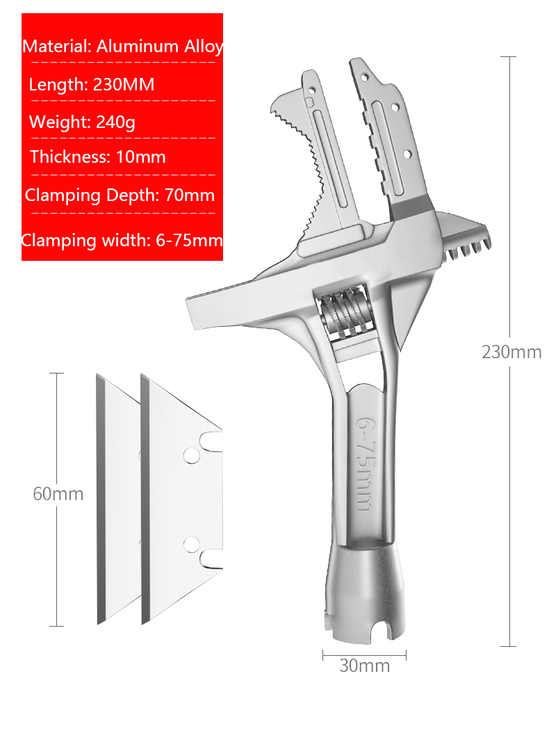 Sanitary-Wrench-Tool-Movable-Short-Handle-Large-Opening-Multifunctional-Activity-Universal-Wrench-1887784-6