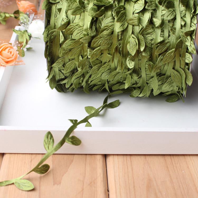 200m-DIY-Artificial-Leaves-Twine-String-With-Leaf-Fabric-Leaves-Flower-Garlands-Decorations-1481246-11