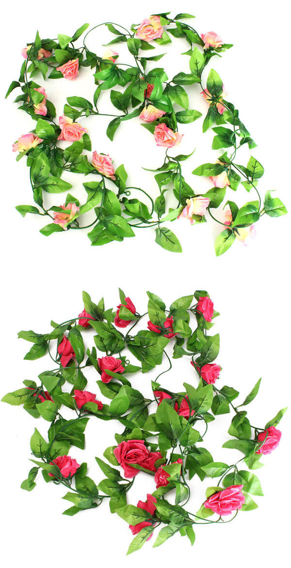 2pcs-Artificial-Plastic-Rose-Flower-Vines-Garland-Home-Garden-Decoration-997281-4