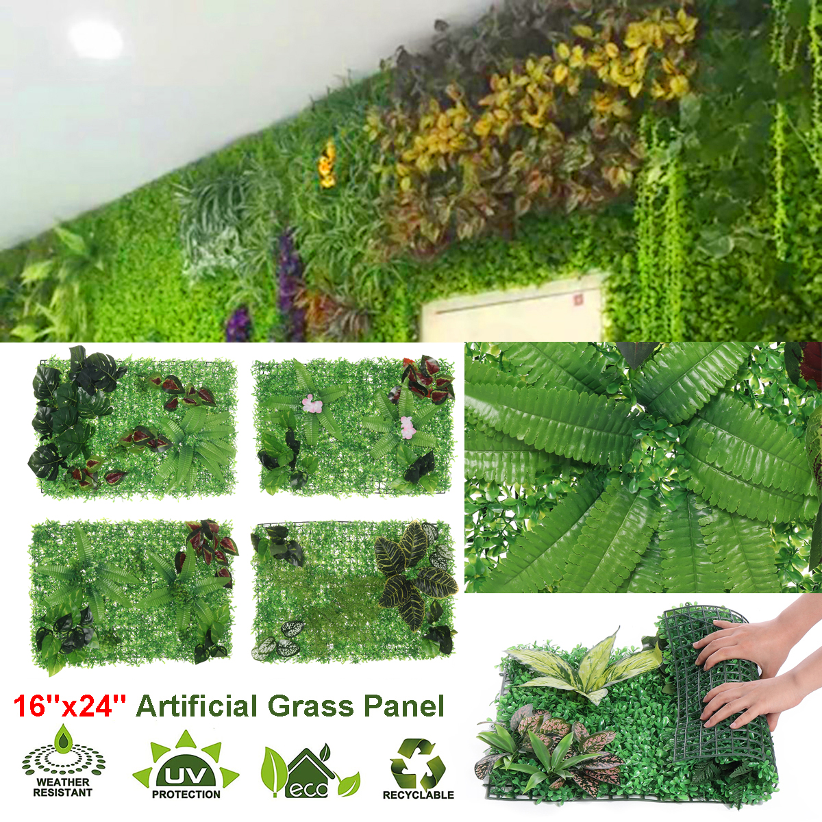 Artificial-Plant-Wall-Panel-Grass-Hedge-Foliage-Vertical-Ivy-Garden-40x60CM-1799071-1