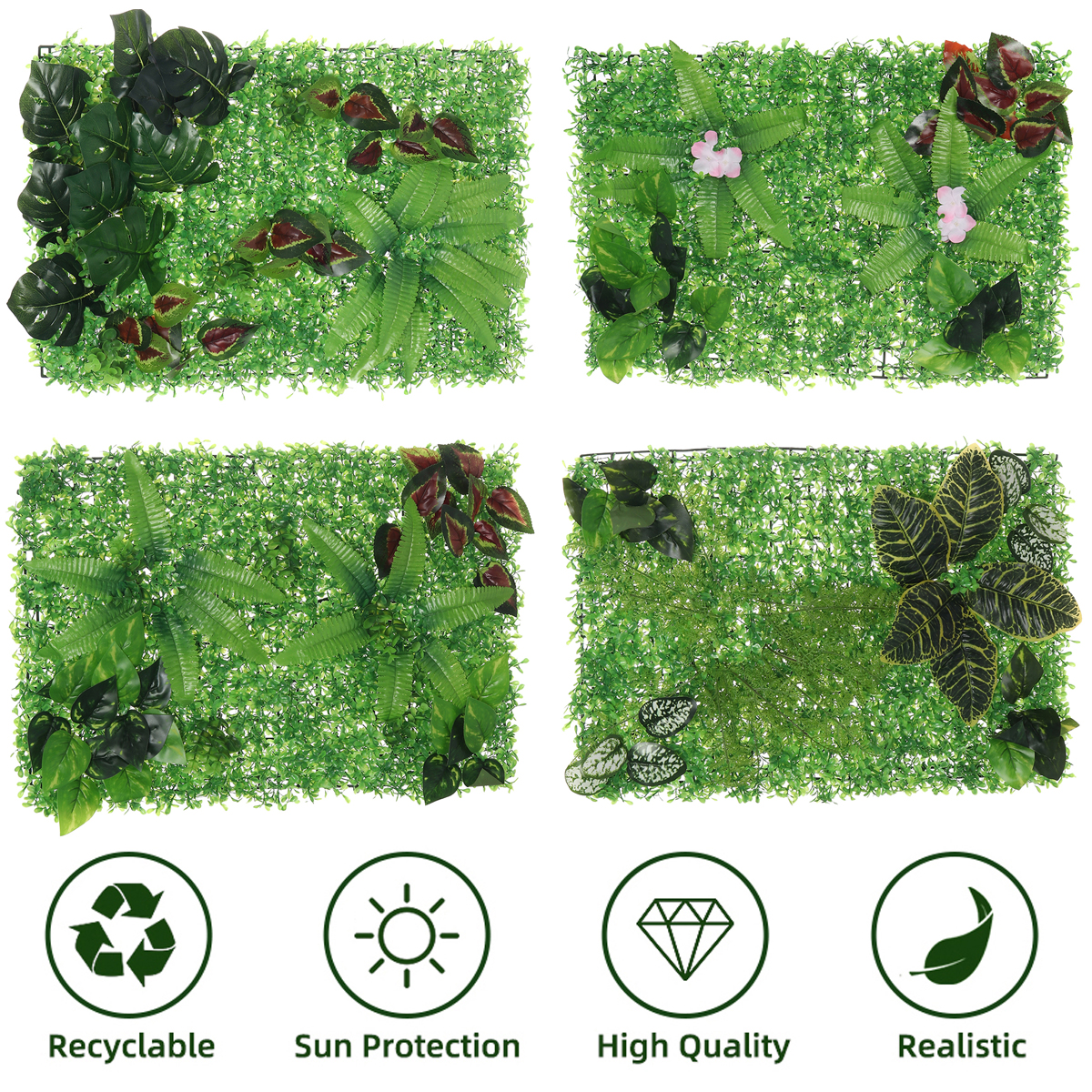 Artificial-Plant-Wall-Panel-Grass-Hedge-Foliage-Vertical-Ivy-Garden-40x60CM-1799071-2