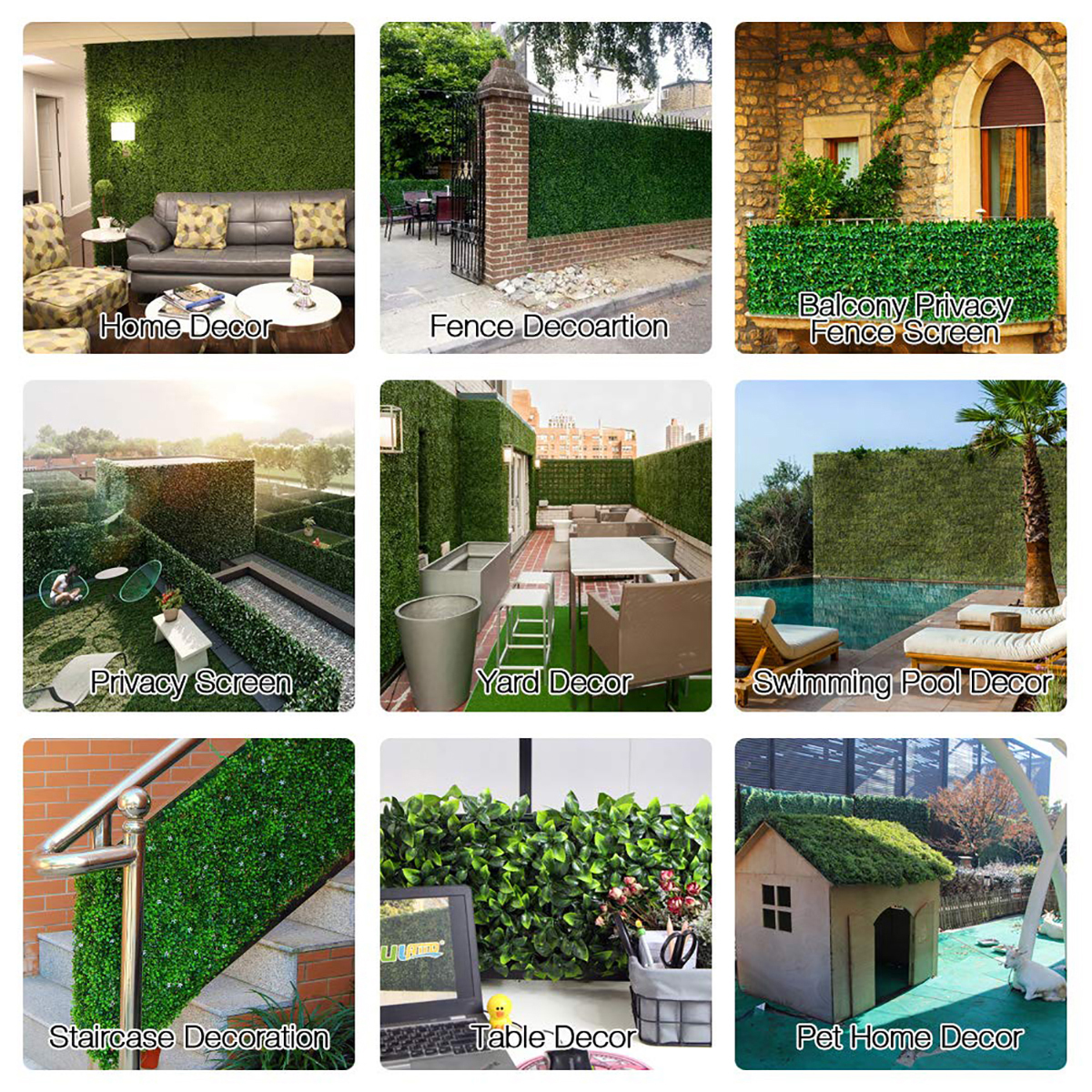 Artificial-Plant-Wall-Panel-Grass-Hedge-Foliage-Vertical-Ivy-Garden-40x60CM-1799071-4