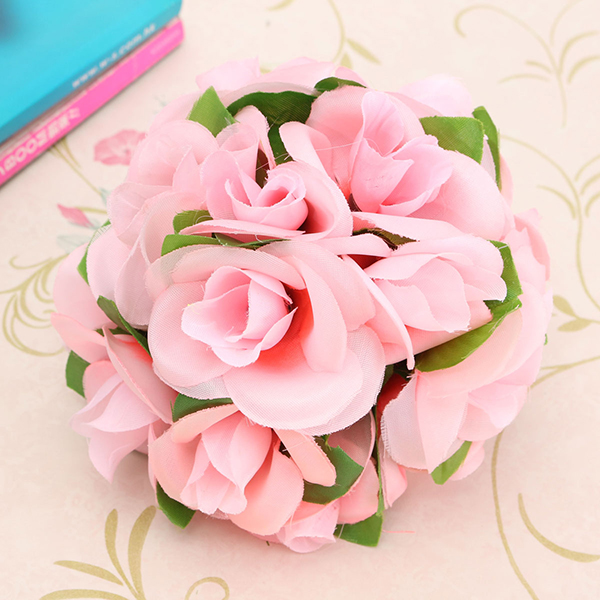 Artificial-Wedding-Silk-Rose-Flower-Ball-With-Leaves-Party-Home-Decoration-976543-5