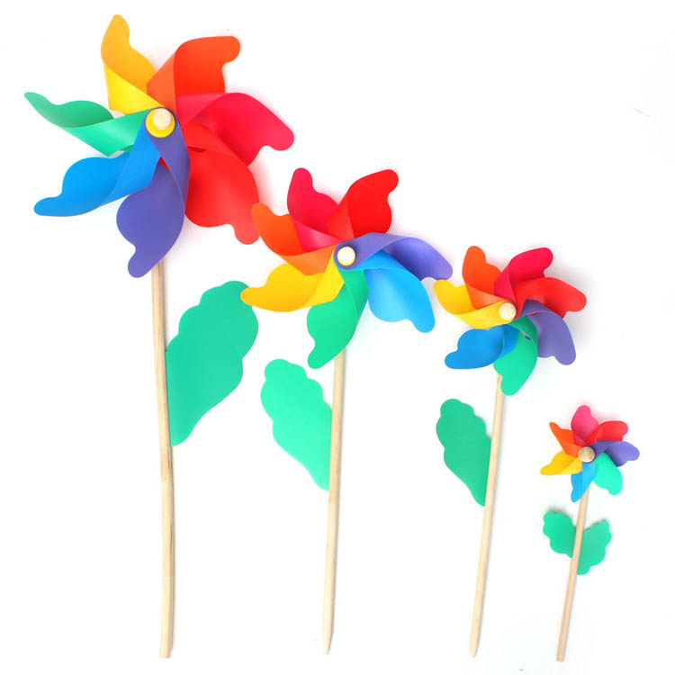 Colorful-PVC-Wooden-Windmill-Home-Garden-Party-Wedding-Decoration-Kid-Toy-1036024-4