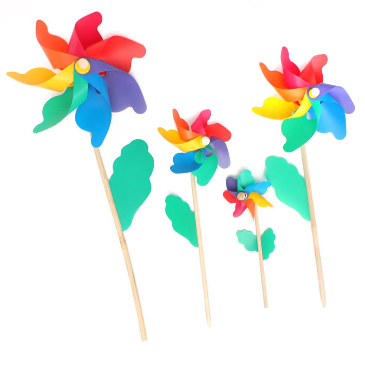 Colorful-PVC-Wooden-Windmill-Home-Garden-Party-Wedding-Decoration-Kid-Toy-1036024-5