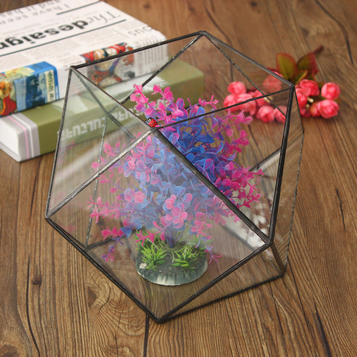 Polygon-Greenhouse-Glass-Terrarium-DIY-Micro-Landscape-Succulent-Plants-Flower-Pot-1096449-2