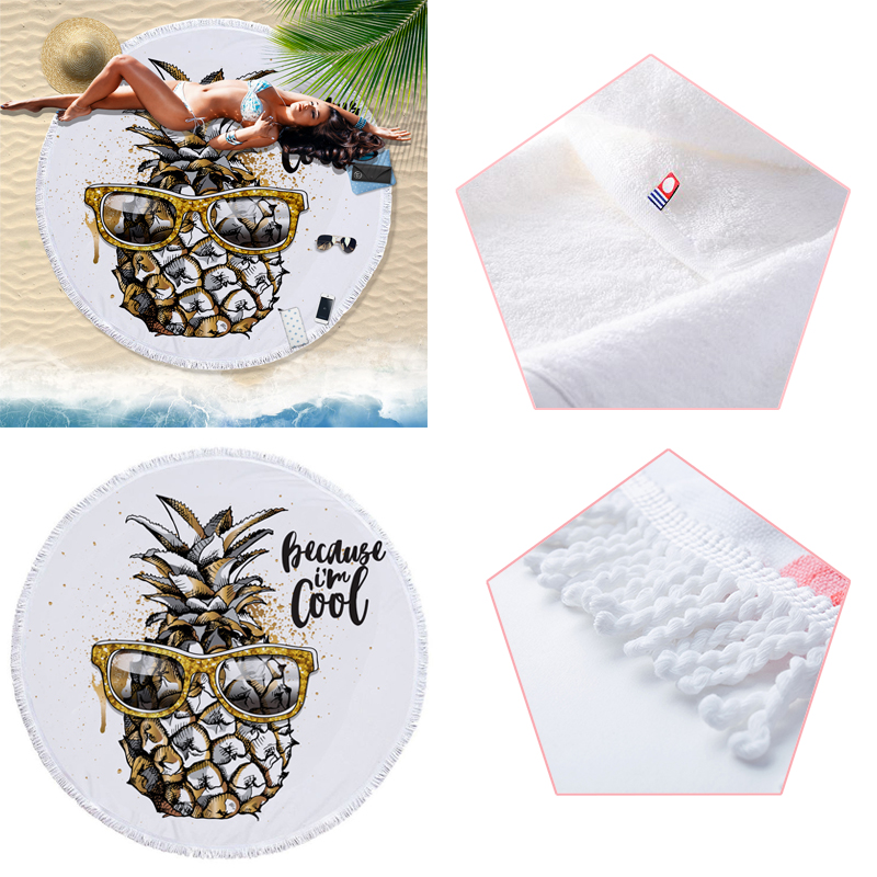 150x150CM-Soft-Fabric-Round-Beach-Pool-Towel-Tassel-Blanket-Yoga-Mats-Gym-Towel-1633980-2