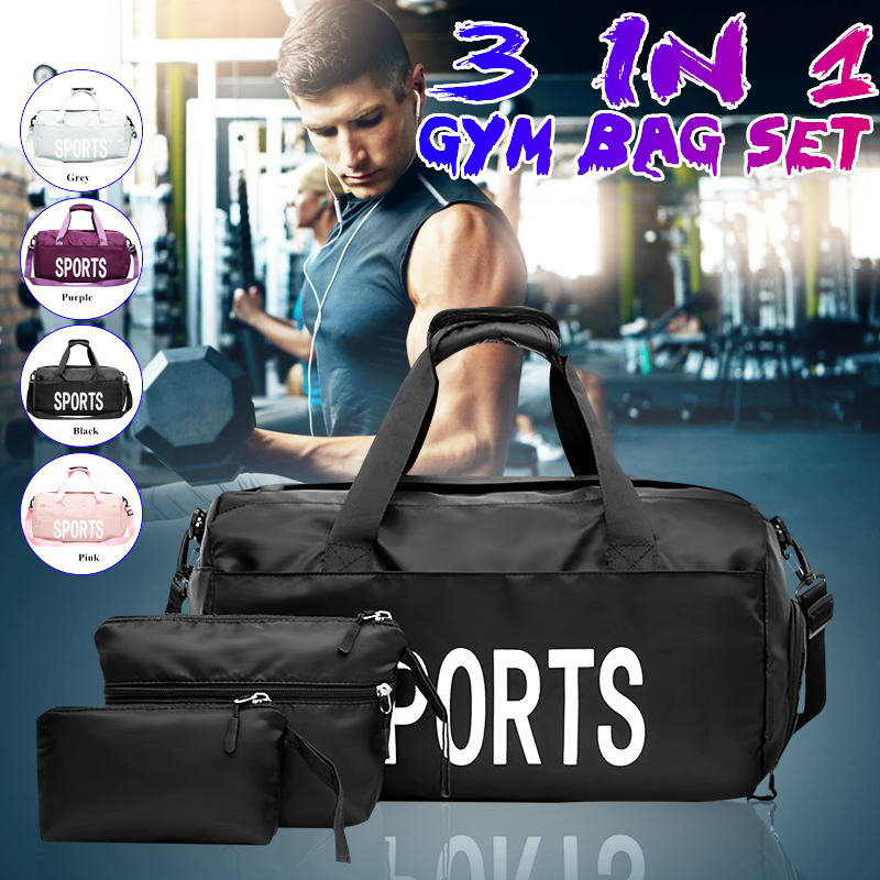 3PCS-Waterproof-Oxford-Cloth-Shoulder-Bag-Wet-dry-Seperation-Shoes-Bag-Fitness-Yoga-Handbag-Travel-L-1609500-1