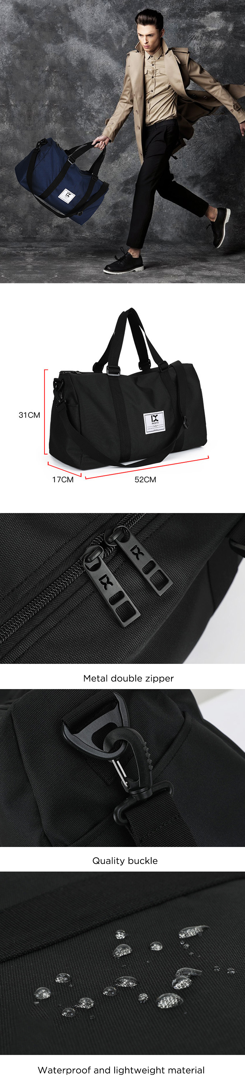 52x31x17cm-Travel-Boarding-Bag-Large-Capacity-Luggage-Handbag-Storage-Sports-Fitness-Yoga-Bag-1622741-1