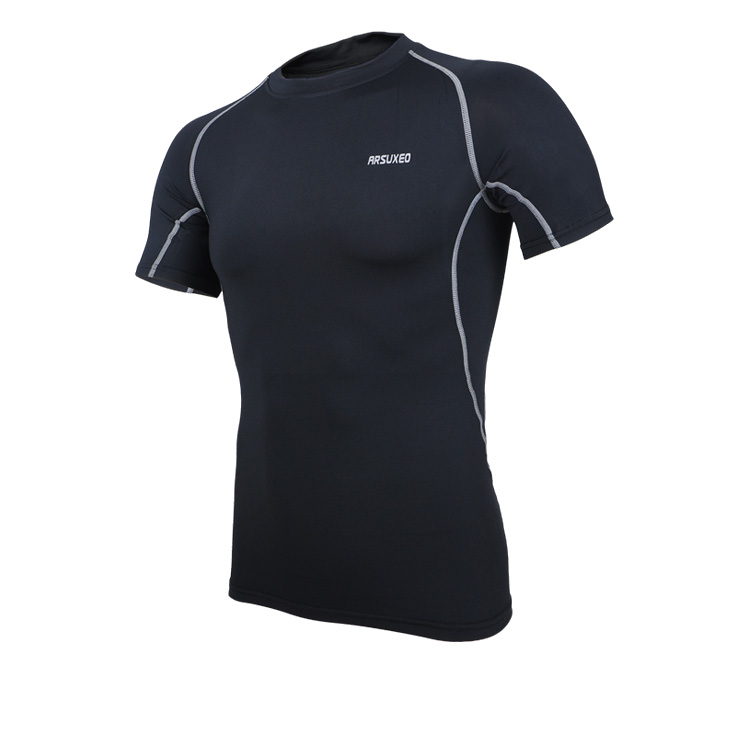 ARSUXEO-Outdoor-Cycling-Short-Sleeve-Elasticity-Tight-Bicycle-Clothes-Jersey-Breathable-Quick-Dry-1067752-6