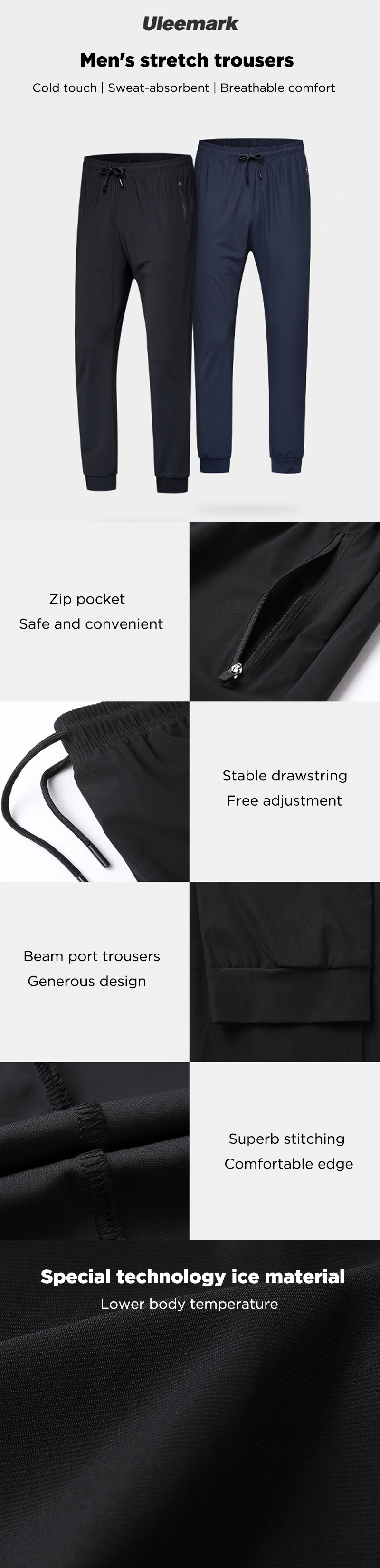 FROM--Uleemark-Mens-Jogger-Pants-Sweatpants-Breathable-Comfort-Casual-Trousers-Sport-Fitness-Tracksu-1488297-2