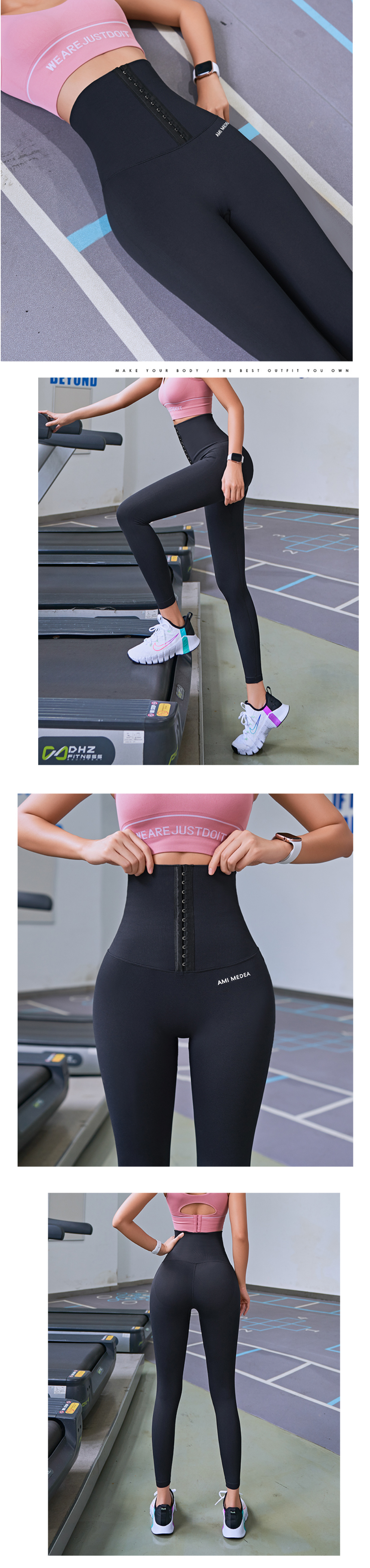 TENGOO-Fitness-Women-Corset-Hip-Lift-Postpartum-High-Waist-Tights-Yoga-Pants-Waisted-Workout-Legging-1819933-3