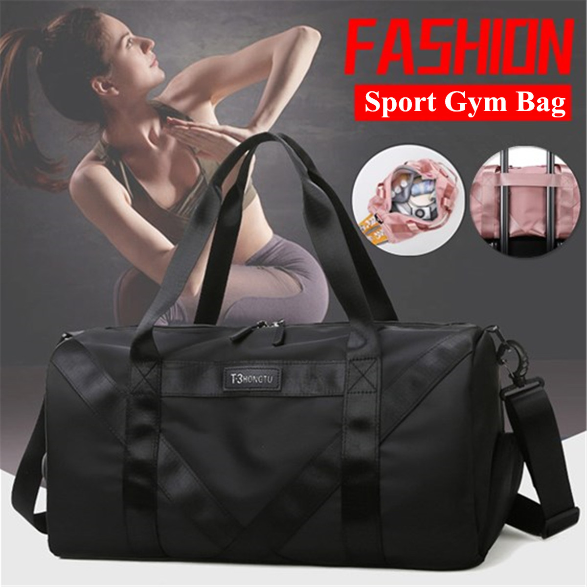 Waterproof-Dry-Wet-Seperation-Shoe-Compartment-Fitness-Yoga-Bag-Sports-Gym-Handbag-Duffle-Shoulder-B-1626955-2