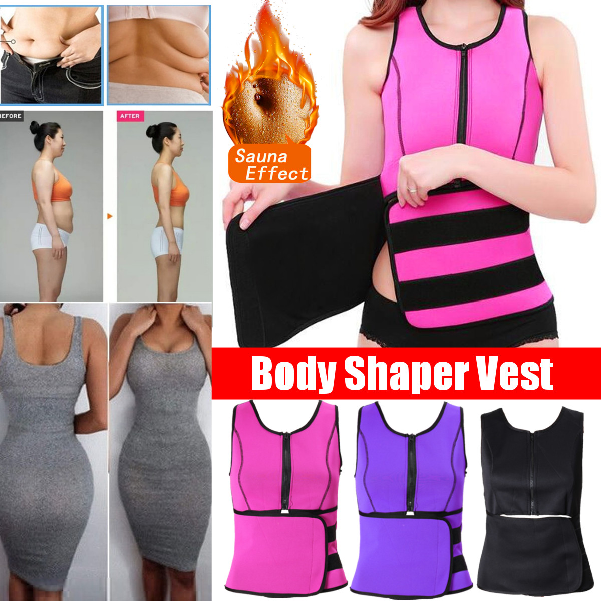Women-Adjustable-Sauna-Slimming-Sweat-Belt-Vest-Waist-Body-Shaper-Tank-Tops-Fitness-Yoga-Vest-1696315-1