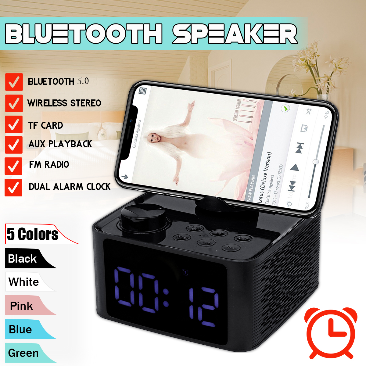 2-In-1-Wireless-Stereo-bluetooth-50-Speaker-Dual-Alarm-Clock-Subwoofer-Hifi-Music-Player-With-Phone--1432185-1