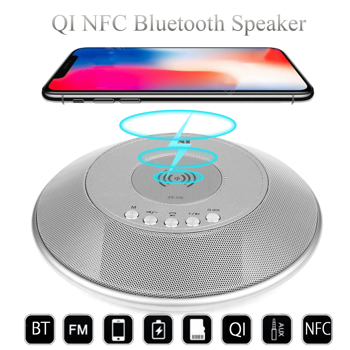 8-in-1-bluetooth-Speaker-2000mAh-QI-Wireless-Charge-FM-NFC-Alarm-Clock-Charging-Pad-Subwoofer-1238866-1