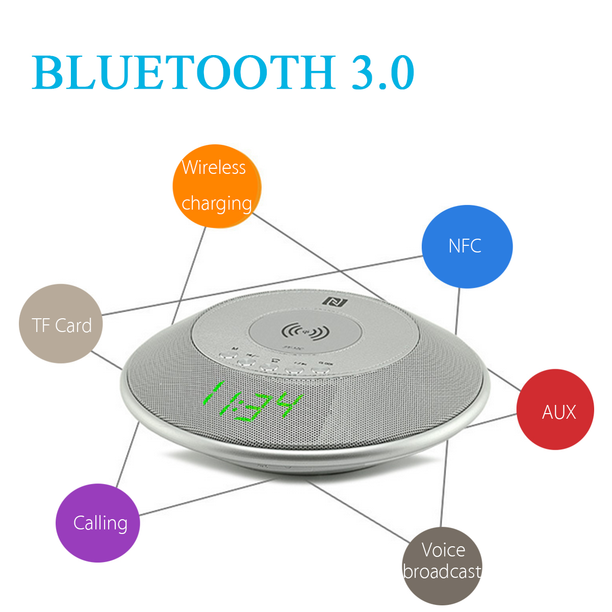 8-in-1-bluetooth-Speaker-2000mAh-QI-Wireless-Charge-FM-NFC-Alarm-Clock-Charging-Pad-Subwoofer-1238866-2