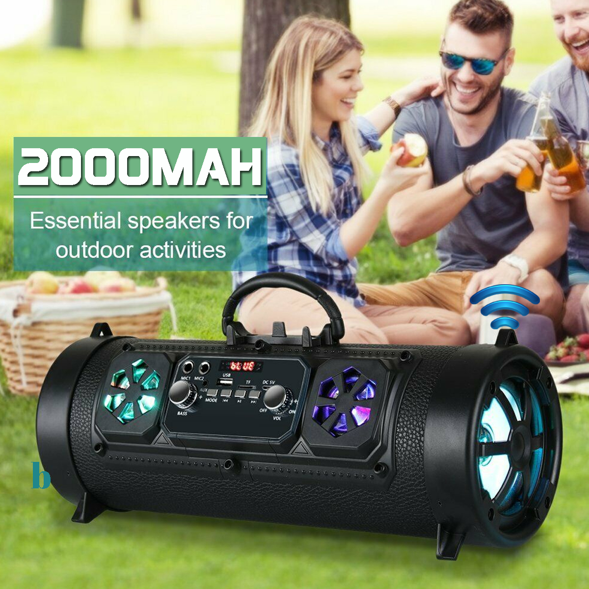 Bakeey-Portable-bluetooth-Speakers-Wireless-Stereo-Bass-Support-USB-TF-Radio-Outdoor-Speakers-1866372-5