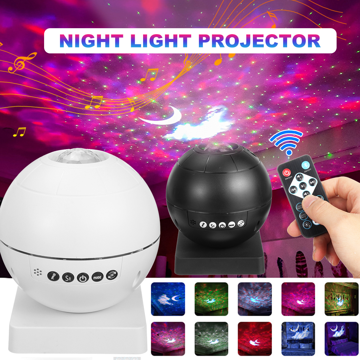 Bakeey-Star-Projector-Light-Night-Lamp-Music-Player-LED-Starry-Sky-Ocean-Wave-with-Remote-1910714-1