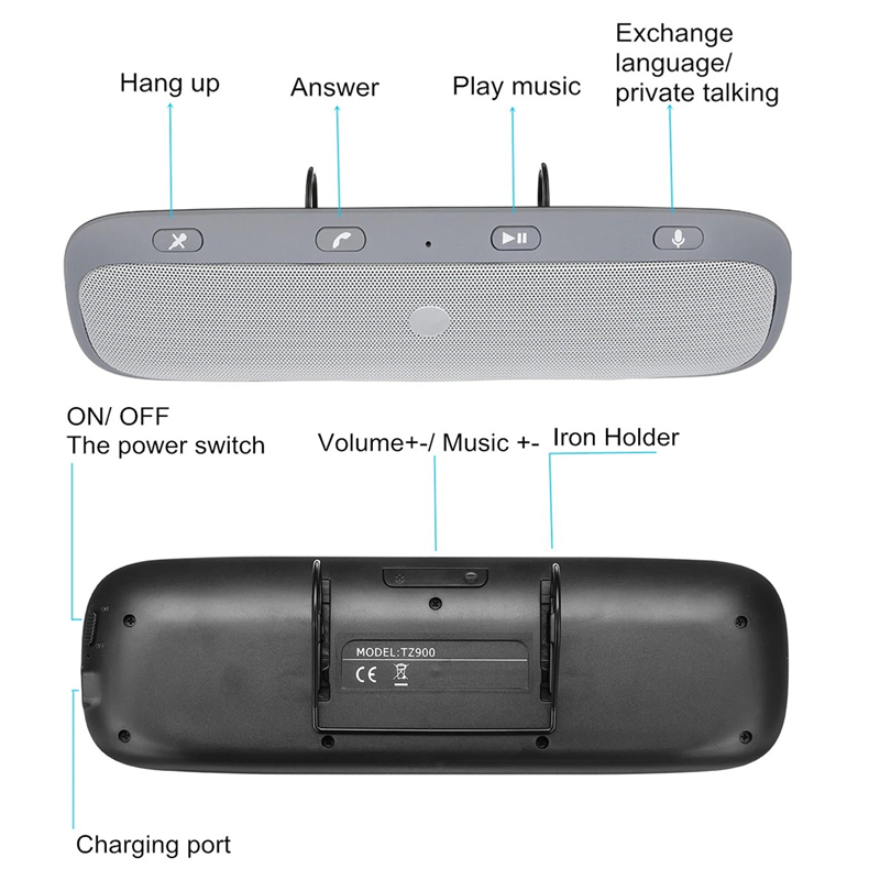 Bakeey-TZ900-Vehicle-Mounted-Speaker-Wireless-bluetooth-Soundbar-DSP-Noise-Reduction-MP3-Music-Playe-1807780-8
