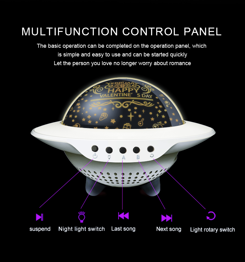 Bakeey-UFO-Starry-Sky-Projection-Light-Flying-Saucer-bluetooth-Speaker-Music-Player-LED-Night-Light--1893465-7