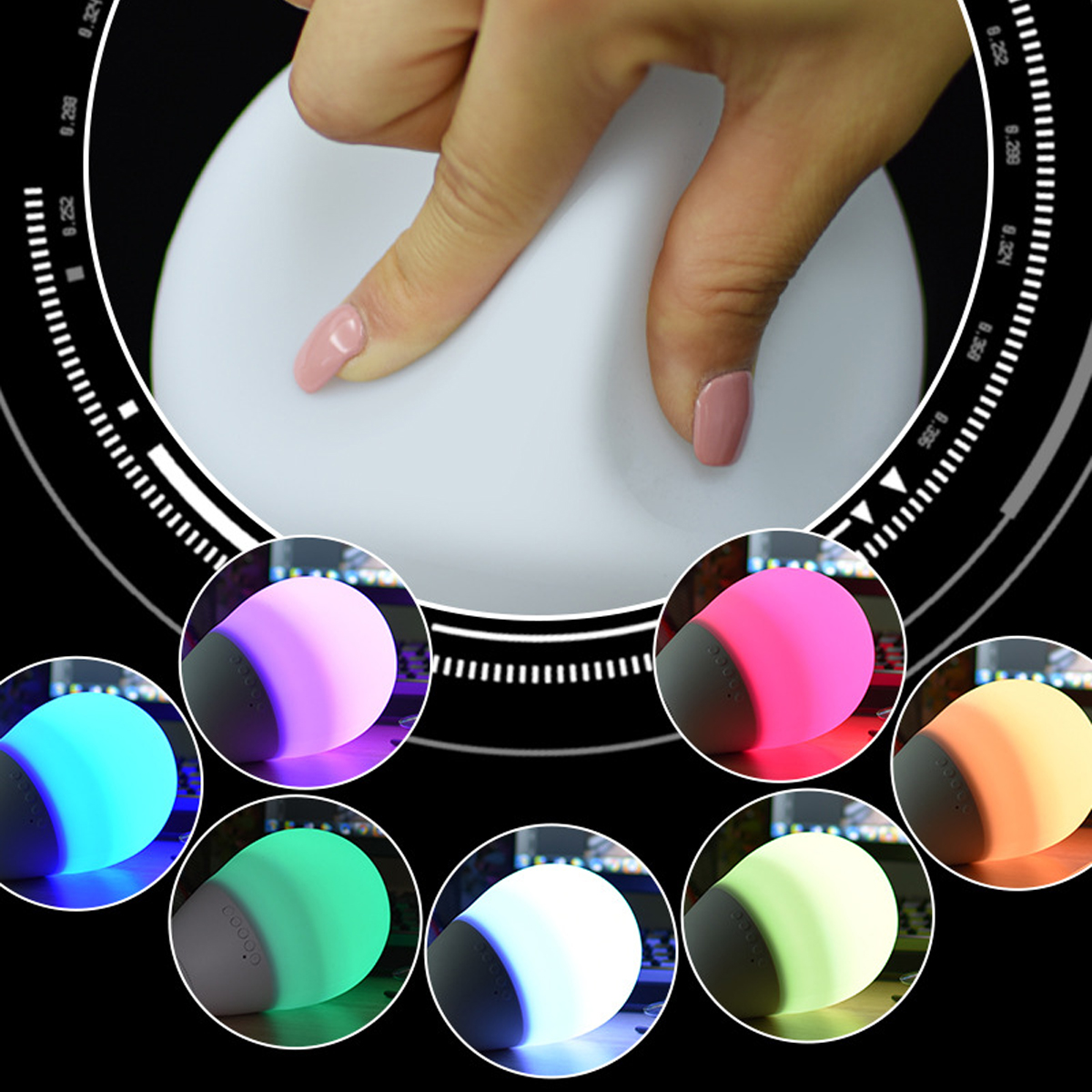 Bakeey-USB-Night-Light-bluetooth-Speaker-LED-Colorful-Lights-Releases-Pressure-Decompresses-Speaker-1647988-4