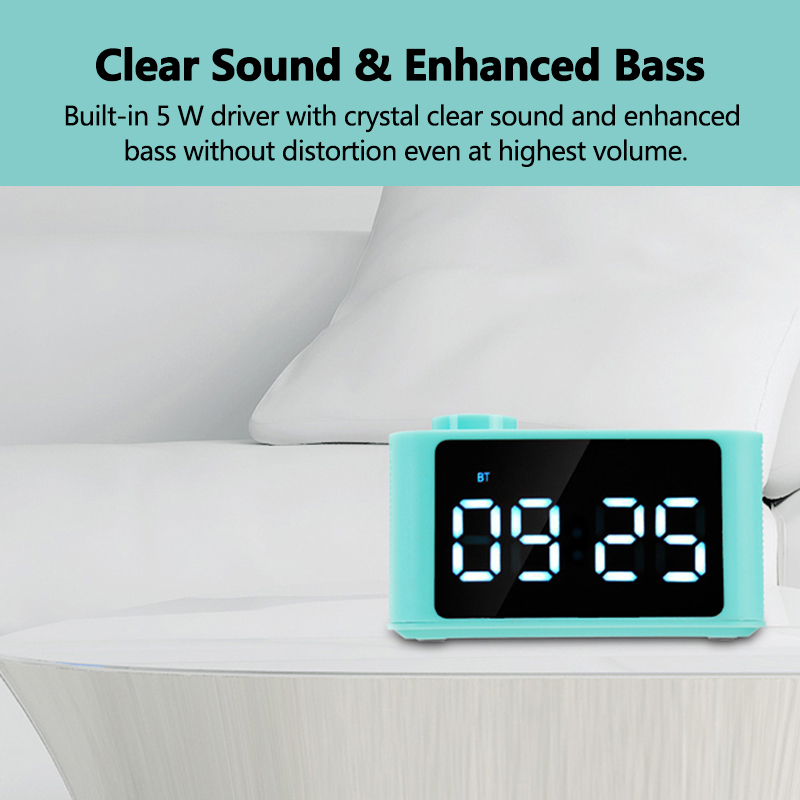 Bakeey-Wireless-bluetooth-50-Speaker-LED-Display-Alarm-Clock-FM-Radio-TF-Card-Handsfree-Speaker-1425915-3