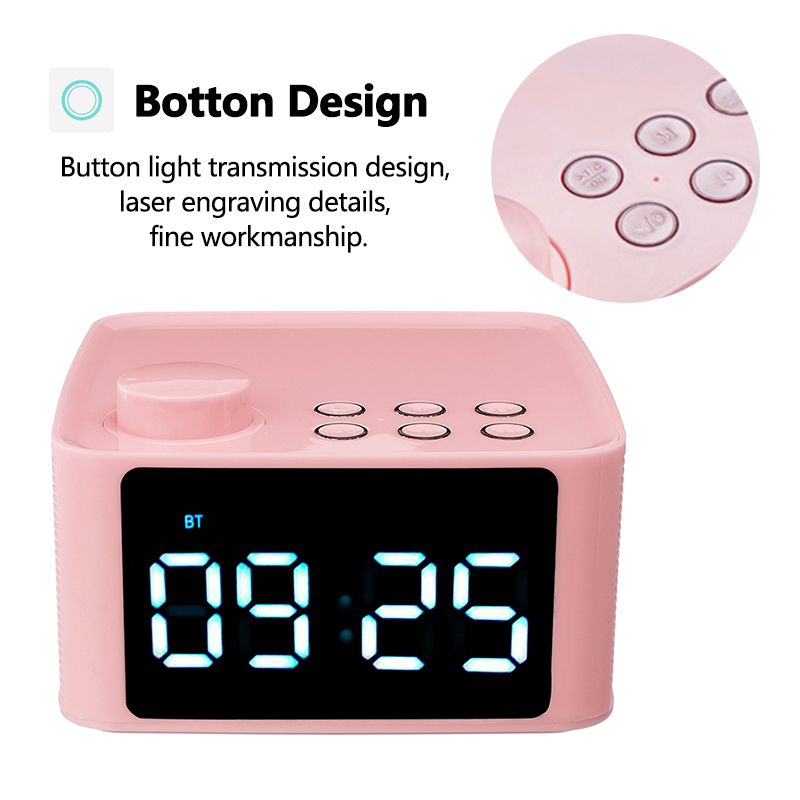 Bakeey-Wireless-bluetooth-50-Speaker-LED-Display-Alarm-Clock-FM-Radio-TF-Card-Handsfree-Speaker-1425915-5