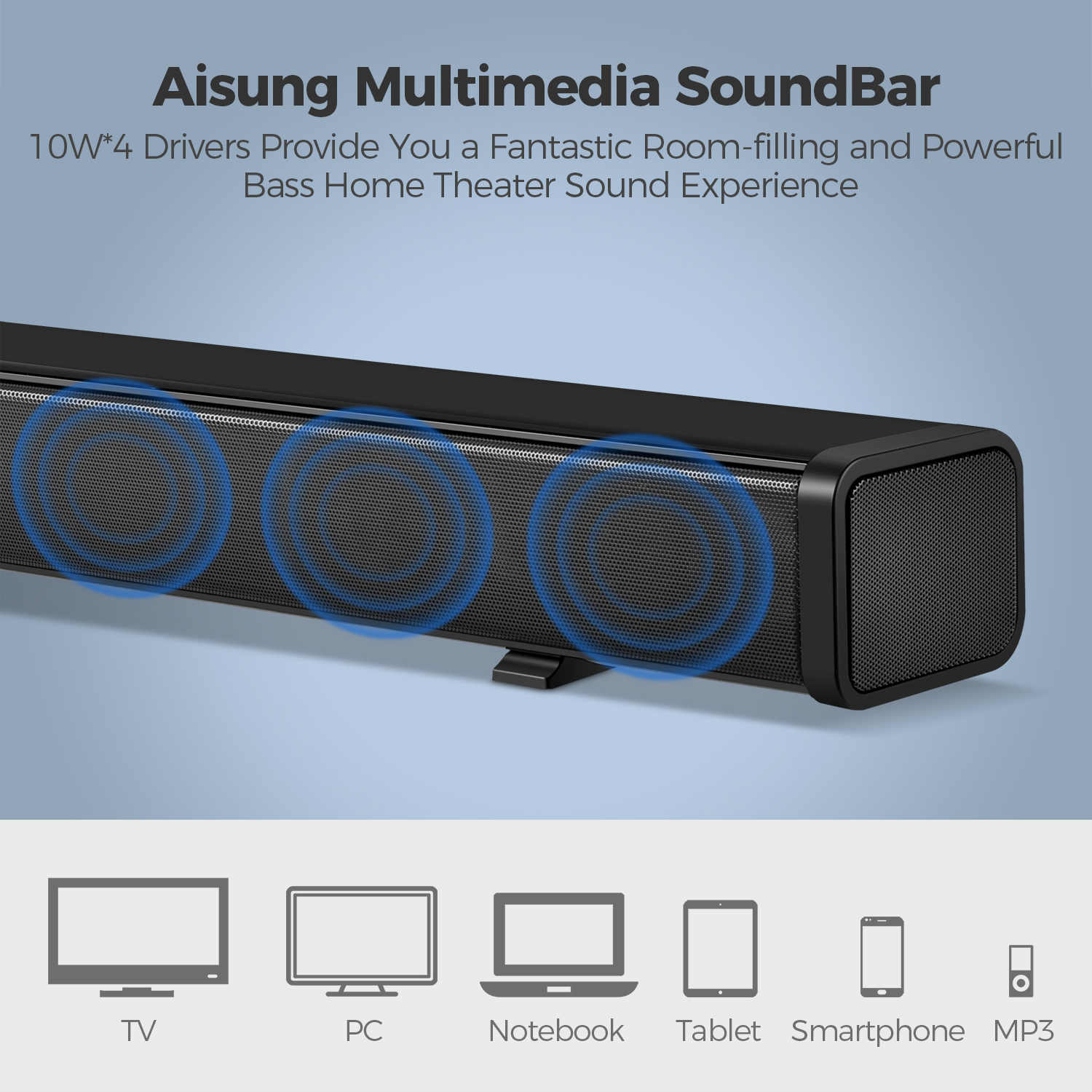 Bakeey-Y6-40W-bluetooth-Speaker-TV-Soundbar-4-Drivers-HiFi-3D-Surround-Stereo-OPT-COAX-TF-USA-AUX-Ho-1716610-3