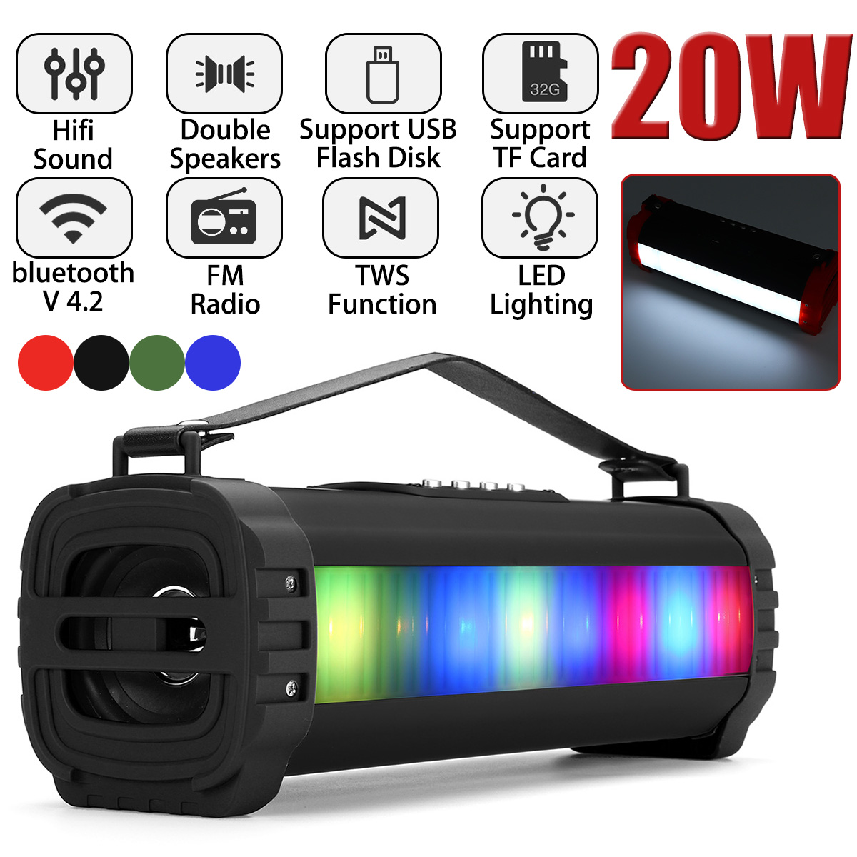 CH-M85-20W-Wireless-bluetooth-Speaker-Portable-Stereo-Soundbar-LED-Light-FM-Radio-Subwoofer-1653116-1