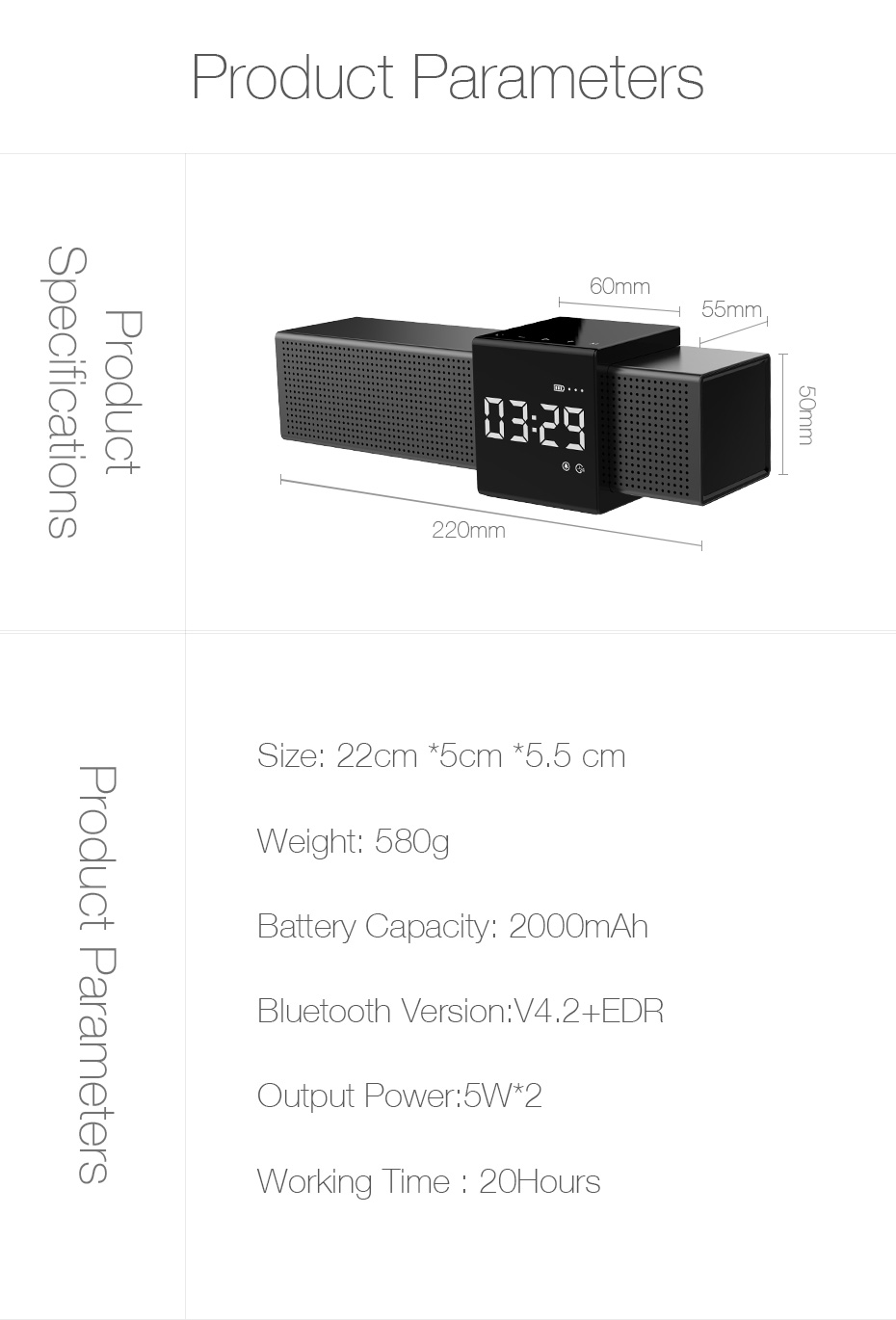 Havit-M28-Portable-Wireless-bluetooth-Speaker-Dual-Units-LED-Display-Alarm-Clock-FM-Radio-TF-Card-Sm-1461200-10