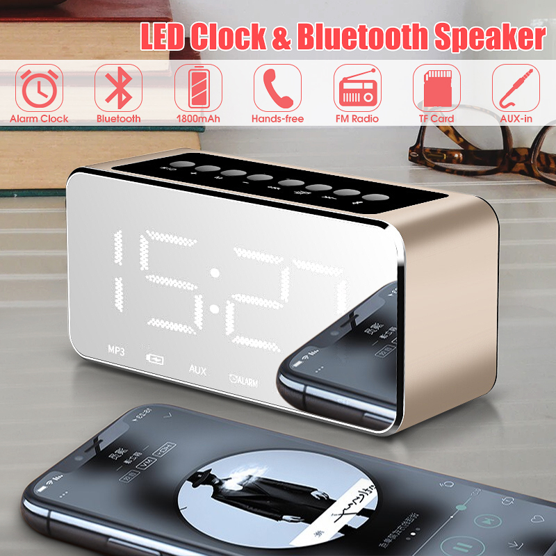 LEADSTAR-MX-22-LED-Clock-Mirror-Wireless-bluetooth-Speaker-1800mAh-TF-Card-FM-Raido-Subwoofer-1302317-1