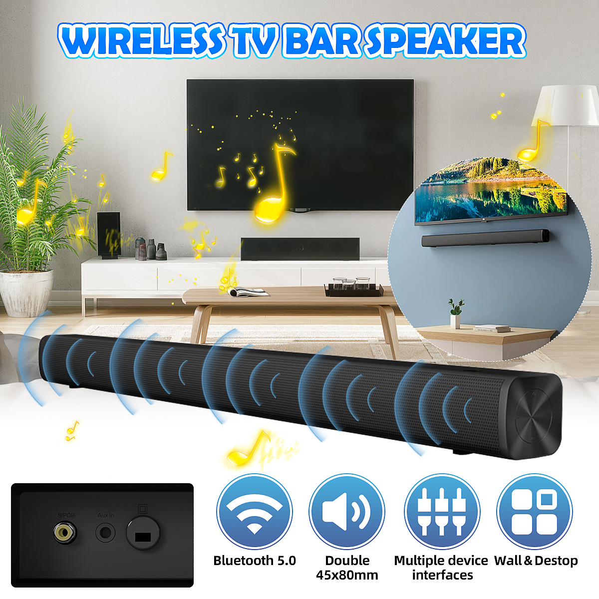 Redmi-Wireless-bluetooth-Speaker-TV-Bar-Speaker-30W-Home-Theater-Wall-mounting-Smart-Stereo-Soundbar-1812100-1