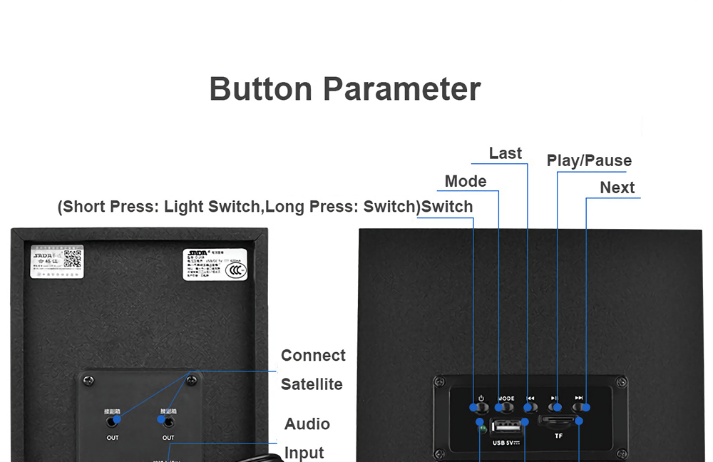 SADA-D-208-35mm-Audio-bluetooth-21-Channel-Bass-LED-Light-Computer-Speaker-Support-TF-U-Disk-1449441-8