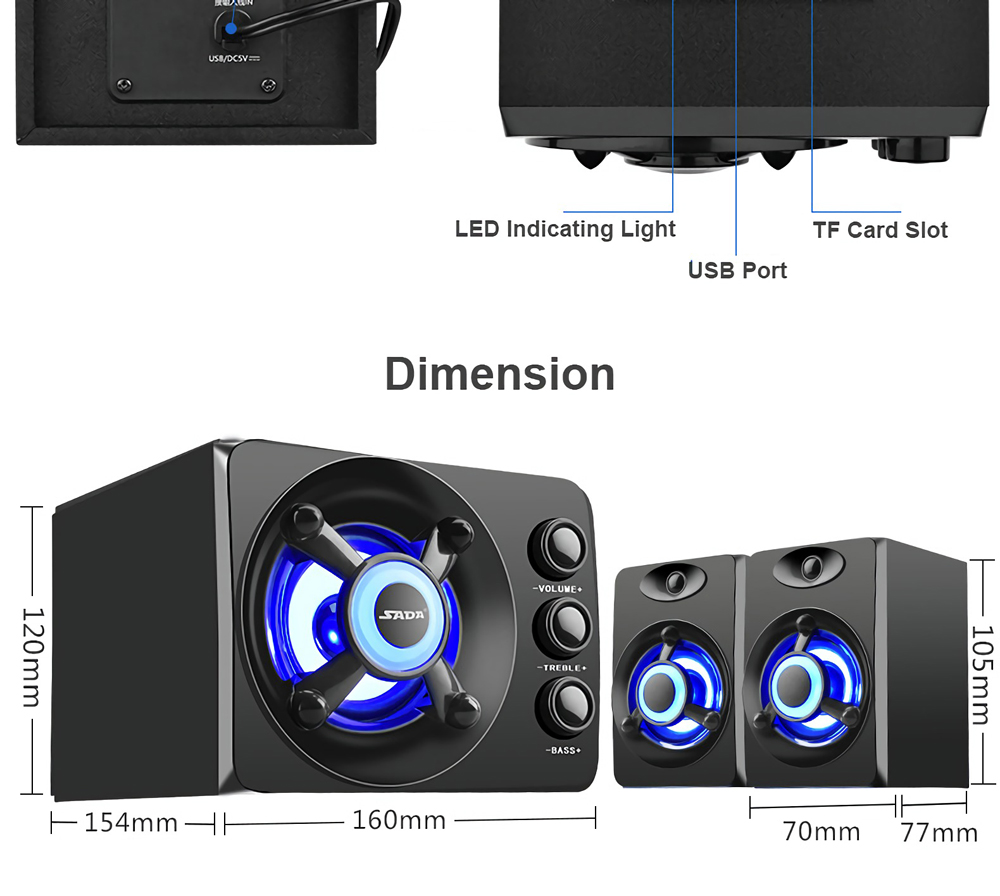 SADA-D-208-35mm-Audio-bluetooth-21-Channel-Bass-LED-Light-Computer-Speaker-Support-TF-U-Disk-1449441-9