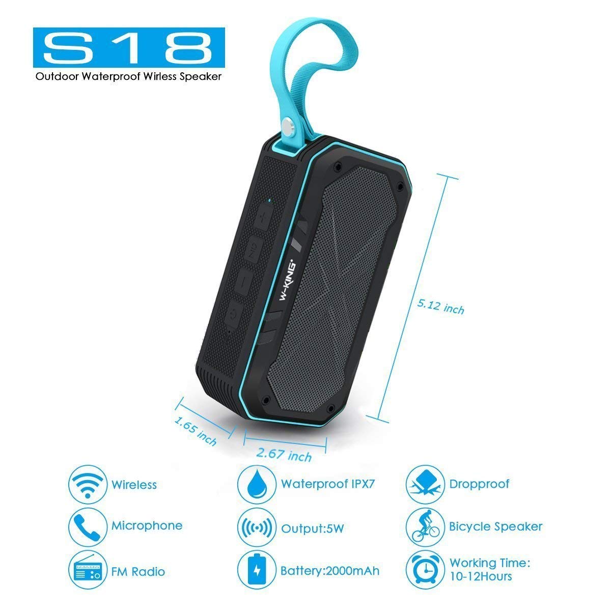 W-King-S18-Portable-Waterproof-bluetooth-Speaker-Wireless-NFC-Super-Bass-Loudspeaker-Support-TF-Card-1887017-6