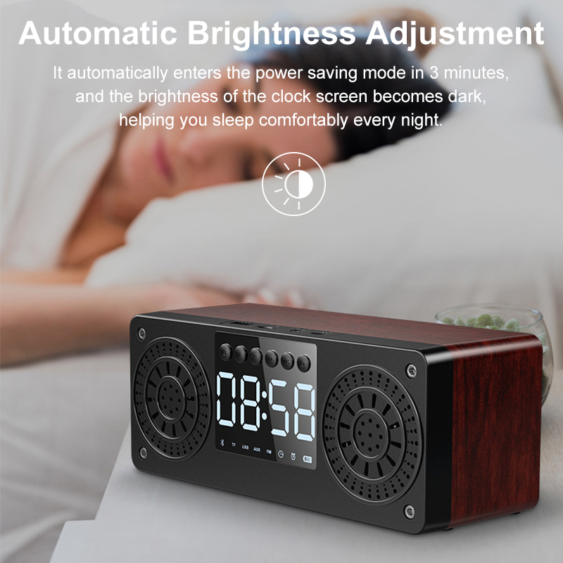 bluetooth-50-Wooden-Speaker-Alarm-Clock-Support-TF-CardUSBAUX-FM-Radio-1738782-4