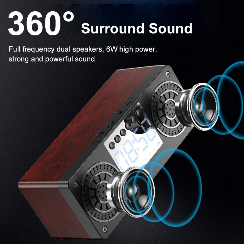 bluetooth-50-Wooden-Speaker-Alarm-Clock-Support-TF-CardUSBAUX-FM-Radio-1738782-6