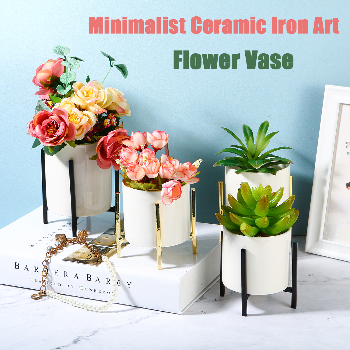 Desktop-Ceramic-Vase-Metal-Stents-Multi-placed-Decoration-for-Home-1764222-1